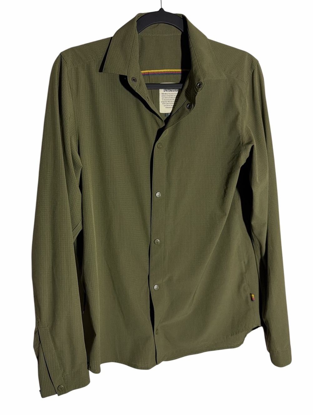 Fjällräven SPECIALIZED Mens Long Sleeve button Shirt green size XS
